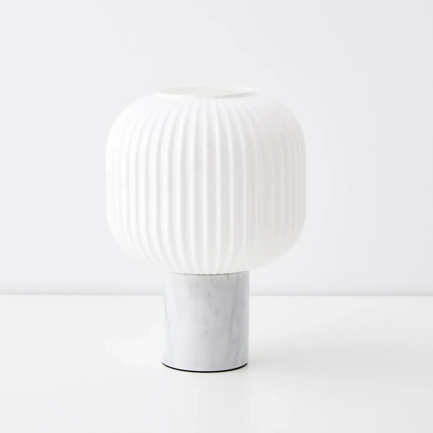 GigiandTom Accordion Marble Table Lamp White* Lighting