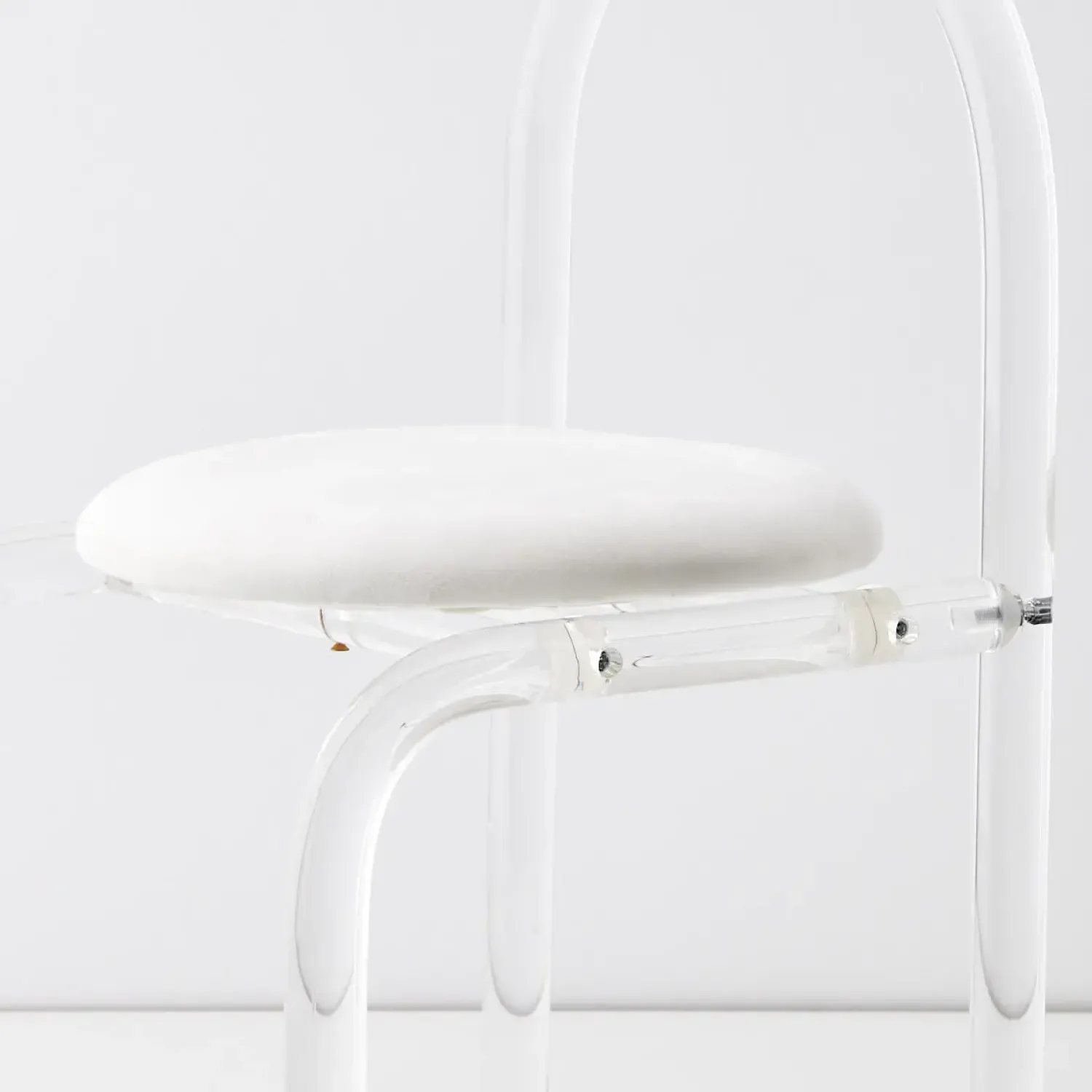 GigiandTom Arch Lucite Accent Chair White* Furniture