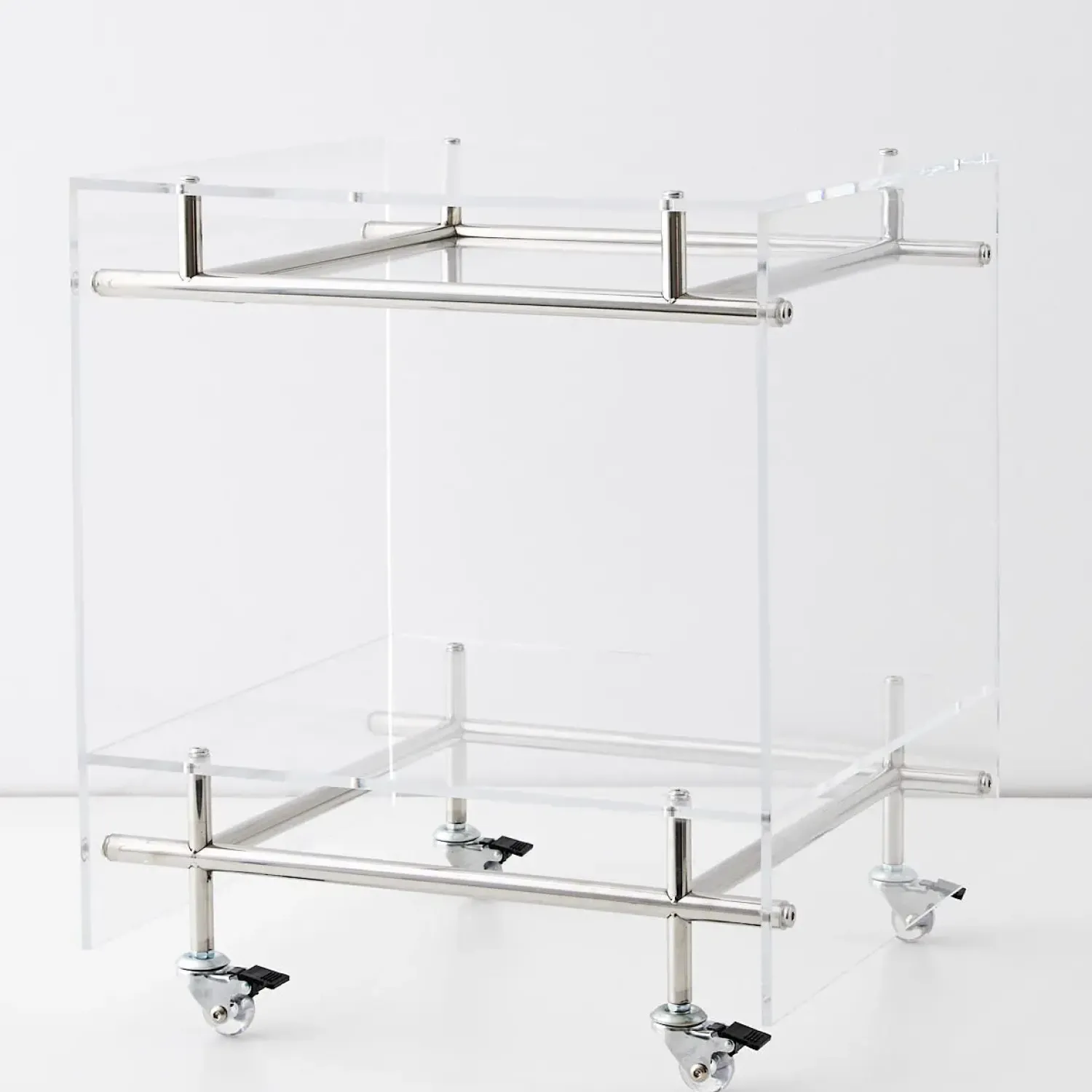 GigiandTom Bauhaus Acrylic Bar Cart Silver* Bar Tools & Accessories