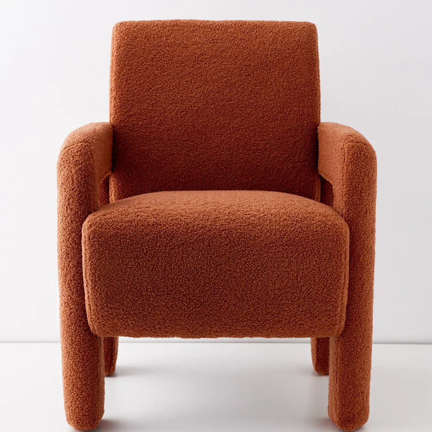 GigiandTom Boucle Accent Chair Terracotta* Furniture