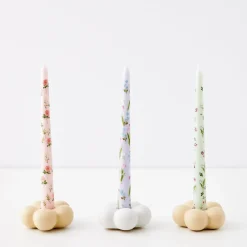 GigiandTom Bouquet Soy Taper Candle 4 Pack Lilac* Candles