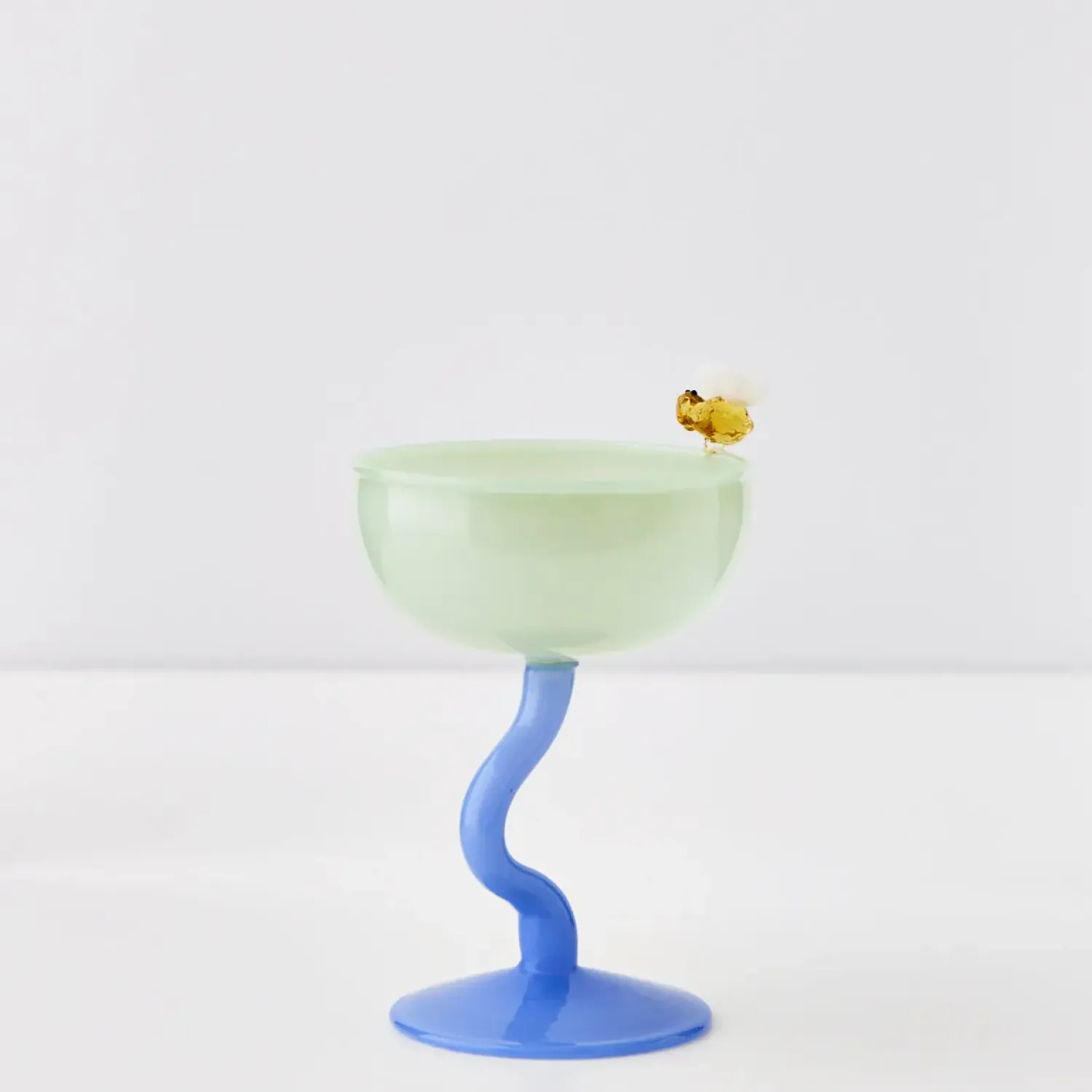 GigiandTom Bumble Cocktail Glass Green/Blue* Cocktail Glasses