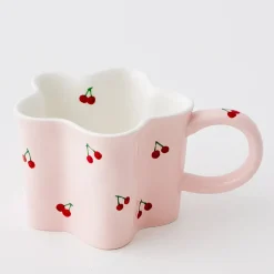 GigiandTom Cherry Ceramic Mug Pink* Mugs & Teacups