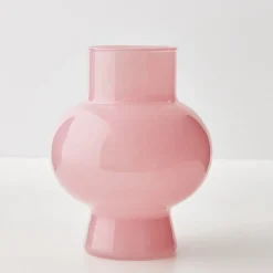 GigiandTom Coloured Glass Vase Pink* Vases