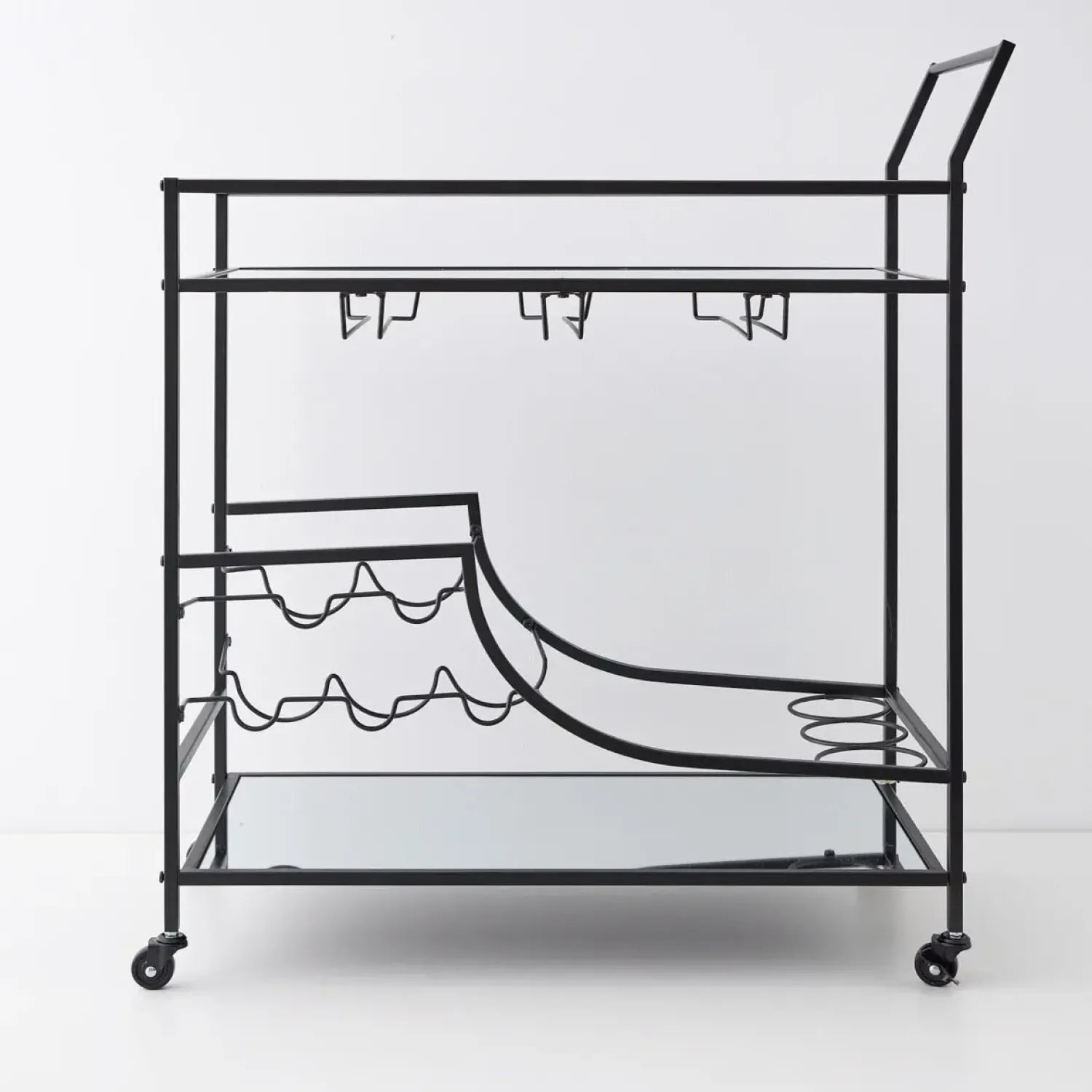 GigiandTom Double Decker Bar Cart Black* Bar Tools & Accessories