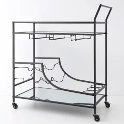 GigiandTom Double Decker Bar Cart Black* Bar Tools & Accessories