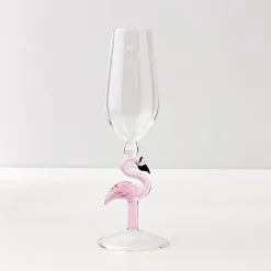 GigiandTom Flamingo Stem Champagne Glass* Wine Glasses
