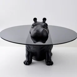 GigiandTom Hippo Glass Coffee Table Black* Furniture