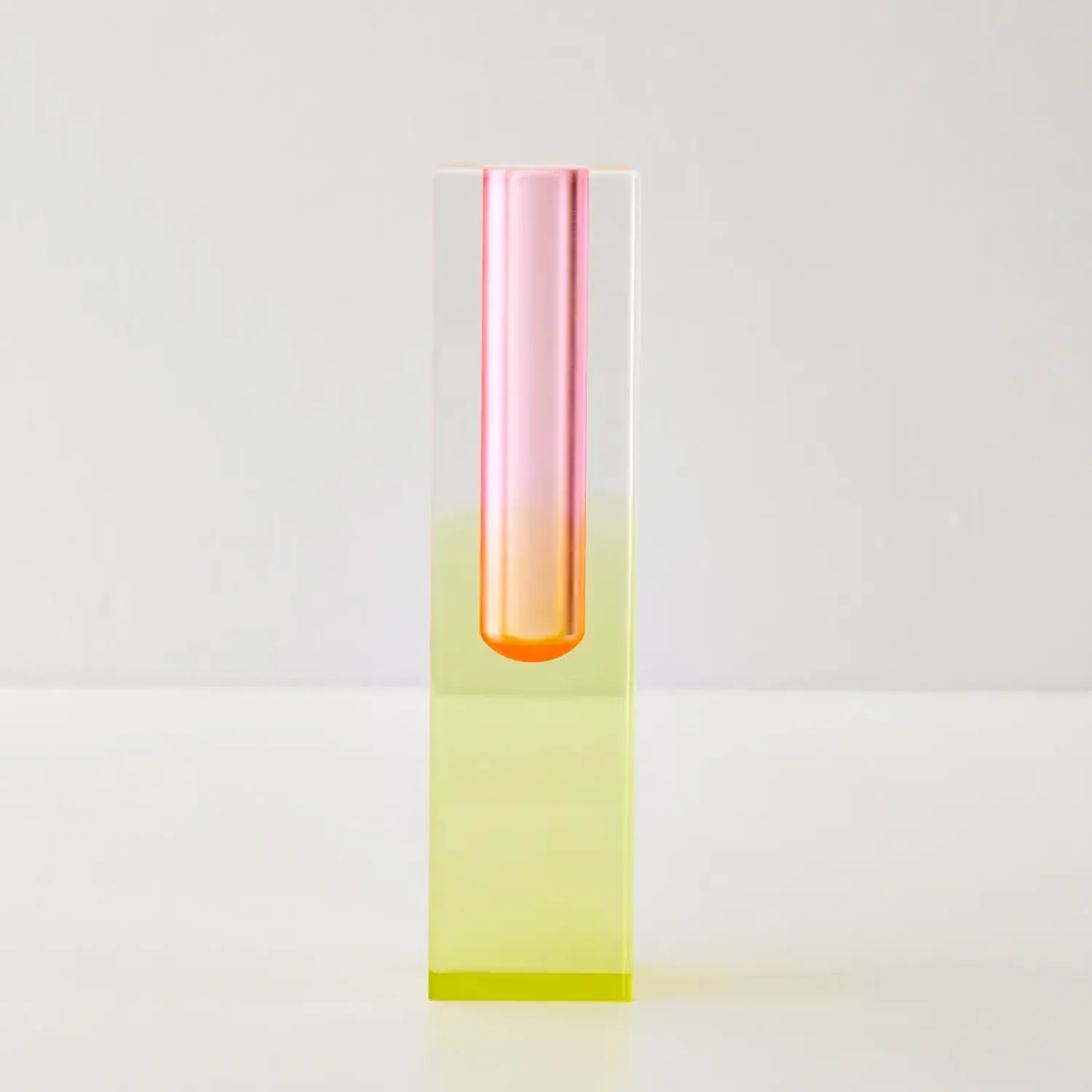 GigiandTom Kaleidoscope Ombre Acrylic Vase Yellow/Pink* Vases