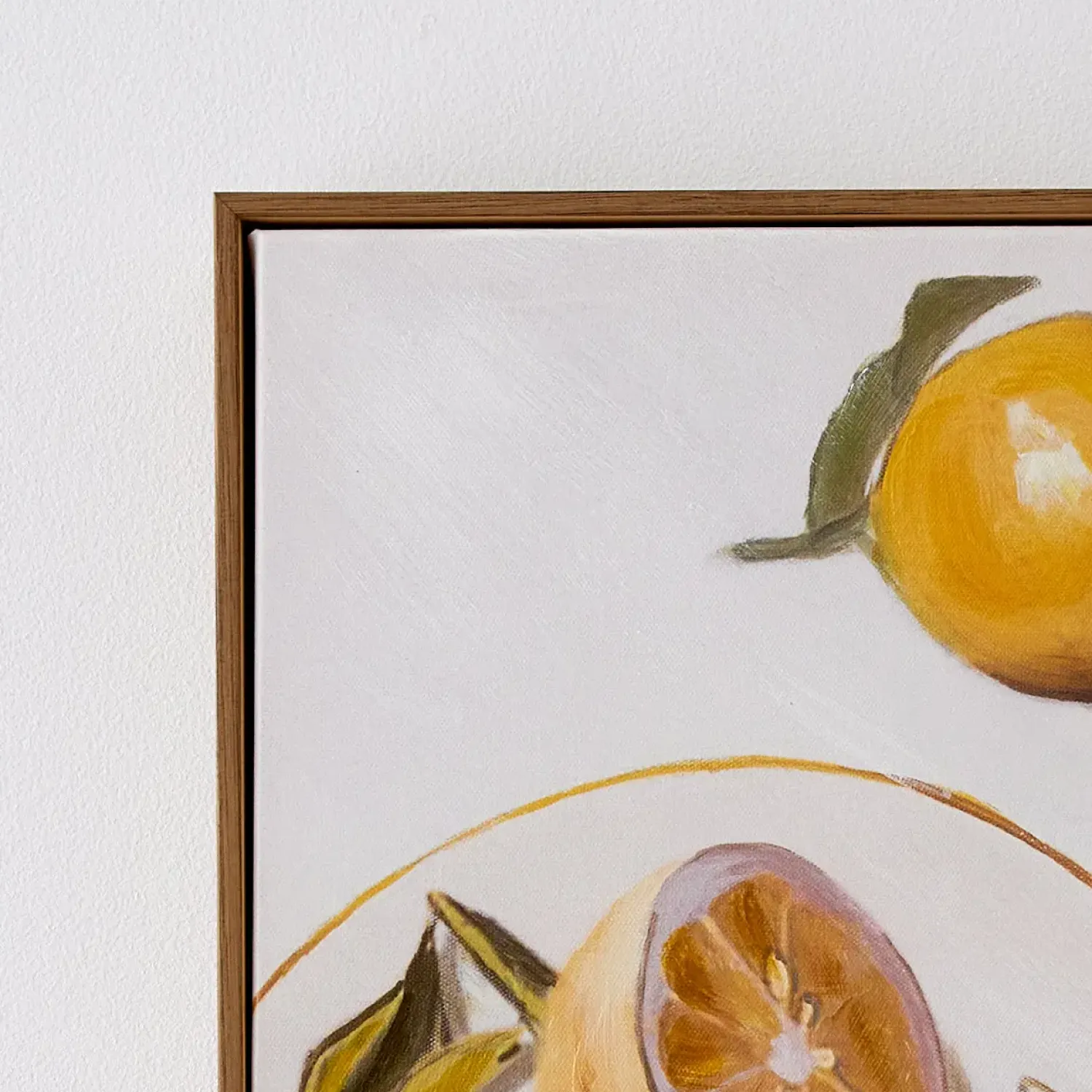 GigiandTom Lemon Slices Framed Canvas Oil Painting* Wall Art