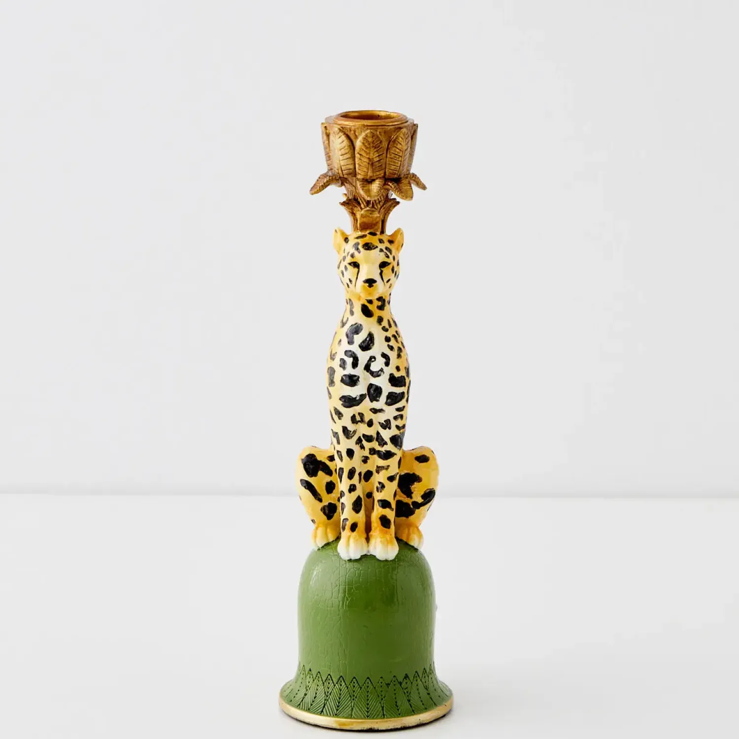 GigiandTom Leon Leopard Resin Candle Holder* Candle Holders