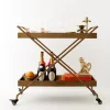 GigiandTom Metal Bar Cart Gold* Bar Tools & Accessories