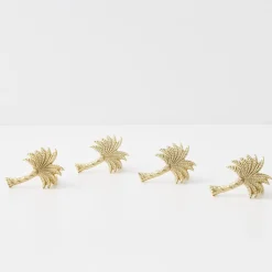 GigiandTom Miami Metal Napkin Rings Gold* Tableware