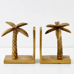 GigiandTom Miami Resin Bookends Gold* Decorative Objects & Trays