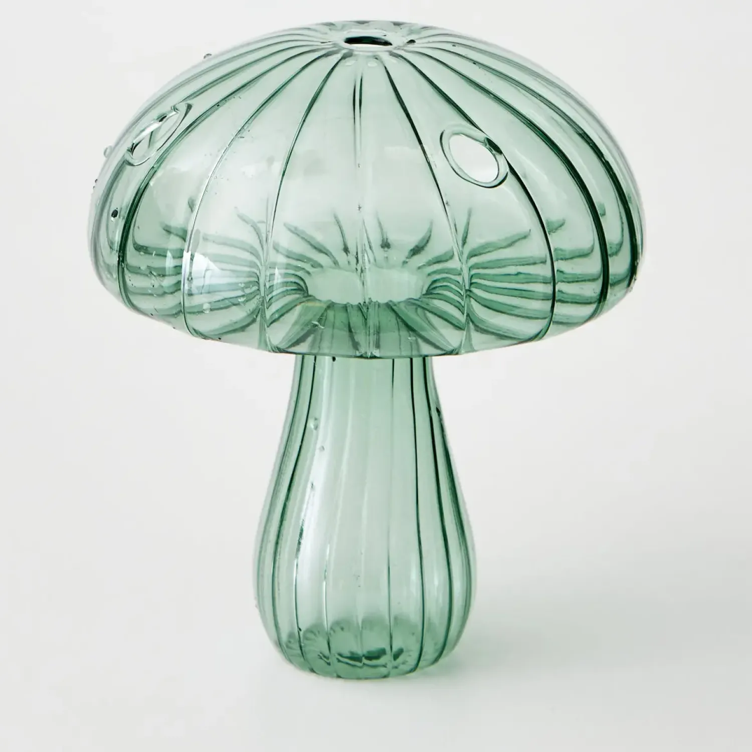 GigiandTom Mushroom Coloured Glass Vase Cyan* Vases