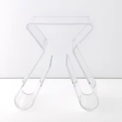 GigiandTom Paperclip Acrylic Side Table Clear* Furniture