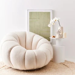 GigiandTom Pumpkin Accent Chair White* Furniture