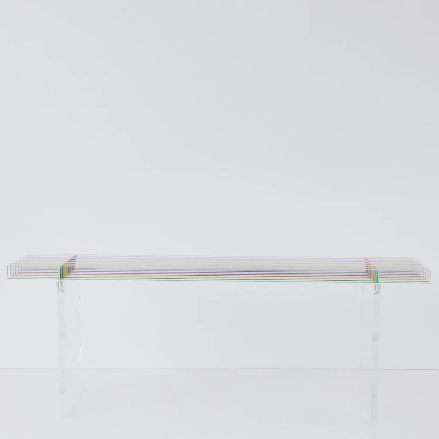 GigiandTom Rainbow Acrylic Side Bench Seat* Furniture