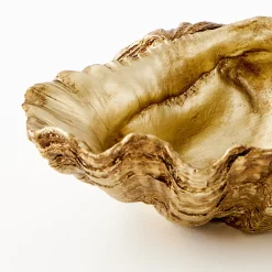 GigiandTom Resin Clam Sculpture Small Gold* Decorative Objects & Trays