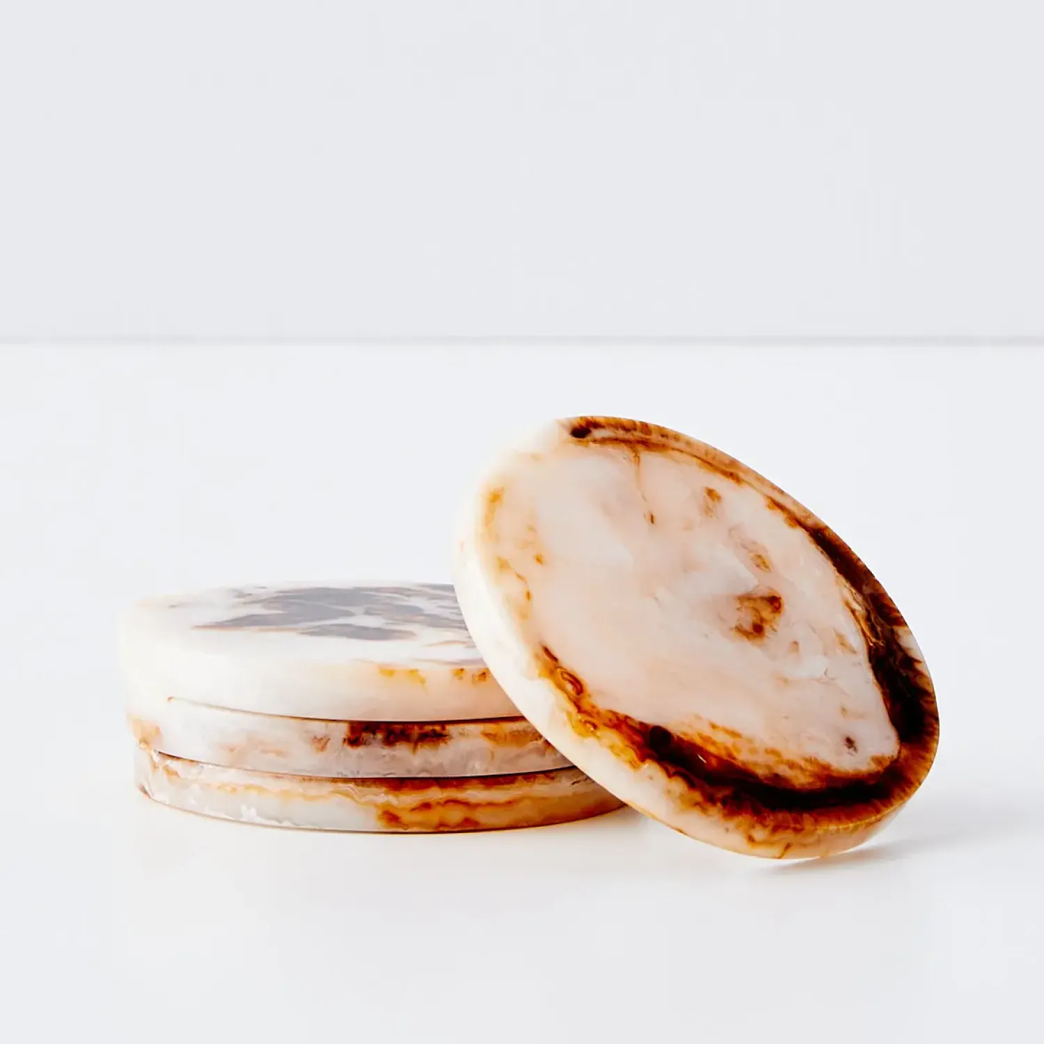 GigiandTom Resin Coasters 4 Pack Tortoiseshell* Tableware