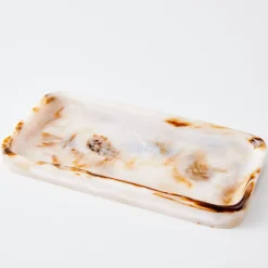 GigiandTom Resin Decorative Tray Tortoiseshell* Decorative Objects & Trays
