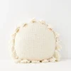 GigiandTom Round Tassel Cushion With Insert White* Cushions & Throws