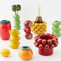 GigiandTom Stacked Lime Ceramic Vase* Vases