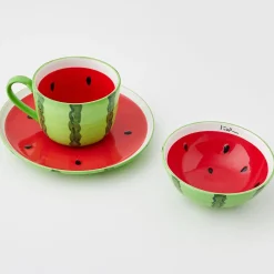 GigiandTom Watermelon Ceramic Bowl Red* Tableware