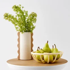 GigiandTom Weave Resin Fruit Bowl Beige* Kitchen Accessories