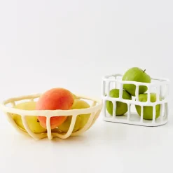 GigiandTom Weave Resin Fruit Bowl Beige* Kitchen Accessories