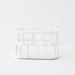 GigiandTom Weave Resin Fruit Bowl White* Kitchen Accessories