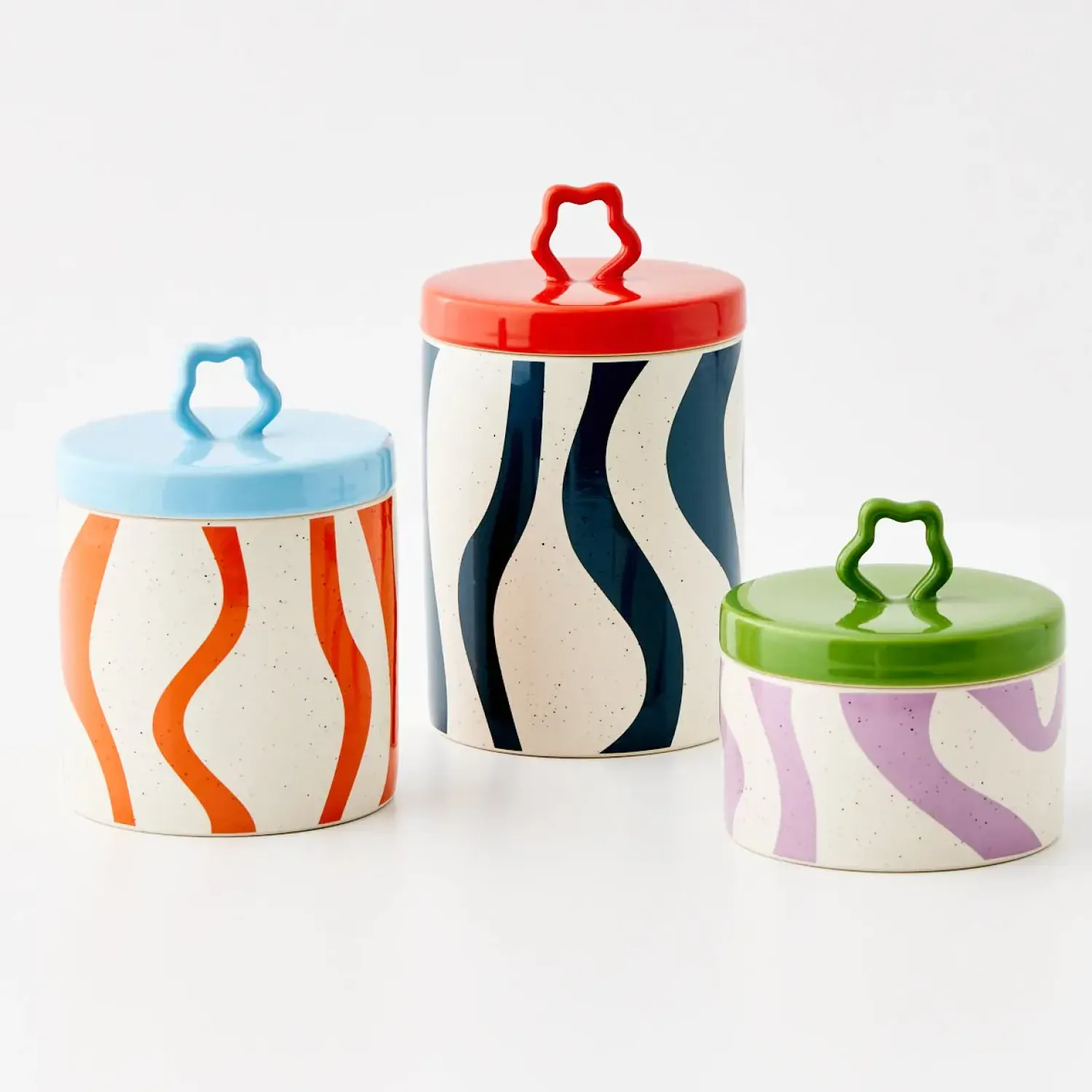GigiandTom Whorl Kitchen Ceramic Canister Medium* Kitchen Accessories